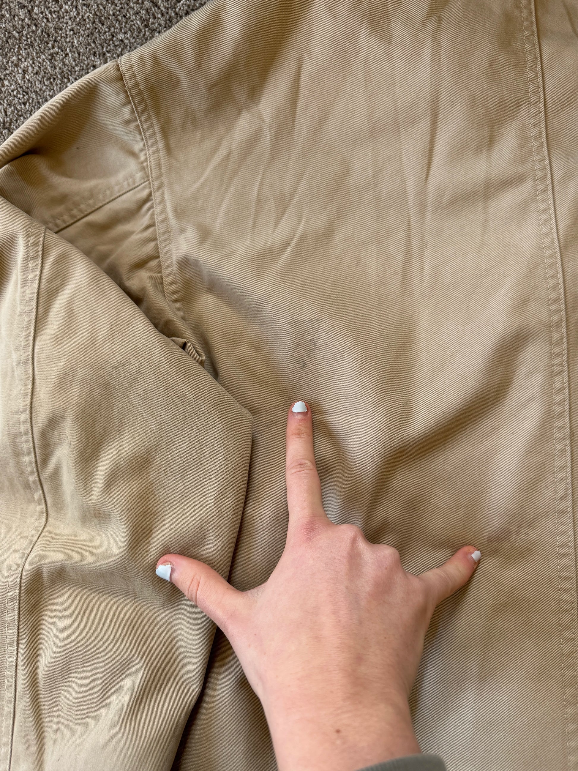 Large Ralph Lauren Beige Chore Utility Jacket