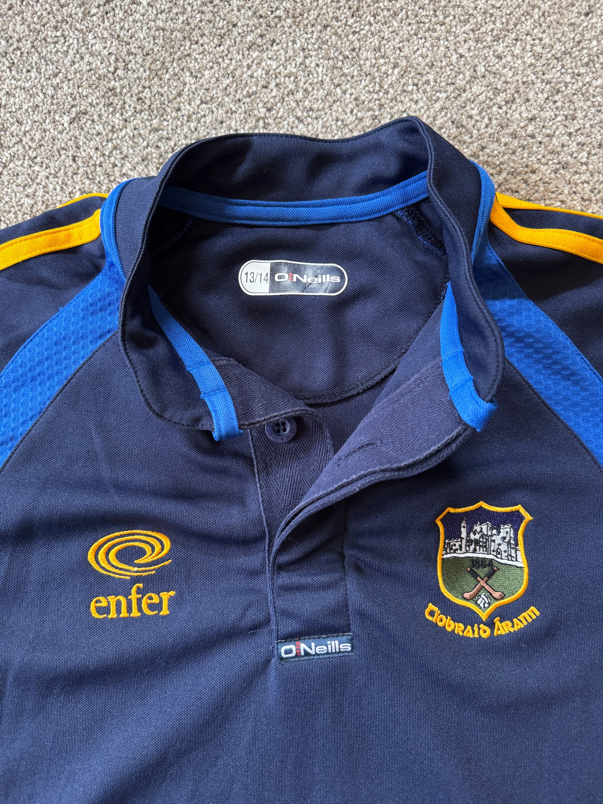 Aged 13-14 O'neills Navy Tipperary GAA Jersey