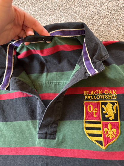 Medium Often Green Red Rugby Shirt