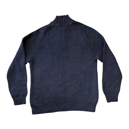 Large Gap Navy Knitted 1/4 Zip
