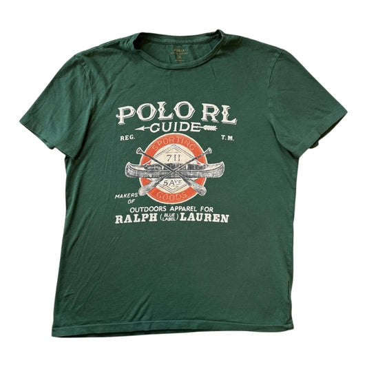 Medium Ralph Lauren Green Canoe Guide T-Shirt