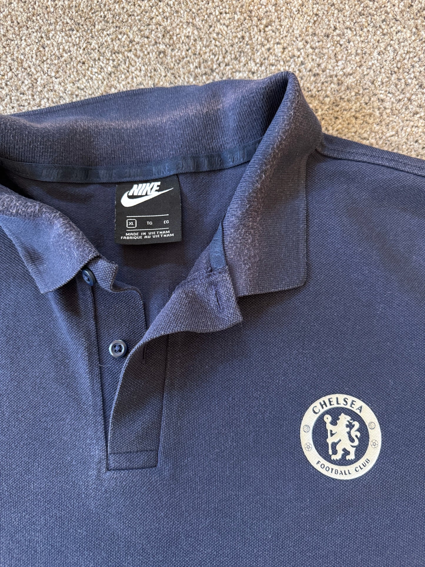 Extra large Nike Navy Chelsea FC Polo Shirt