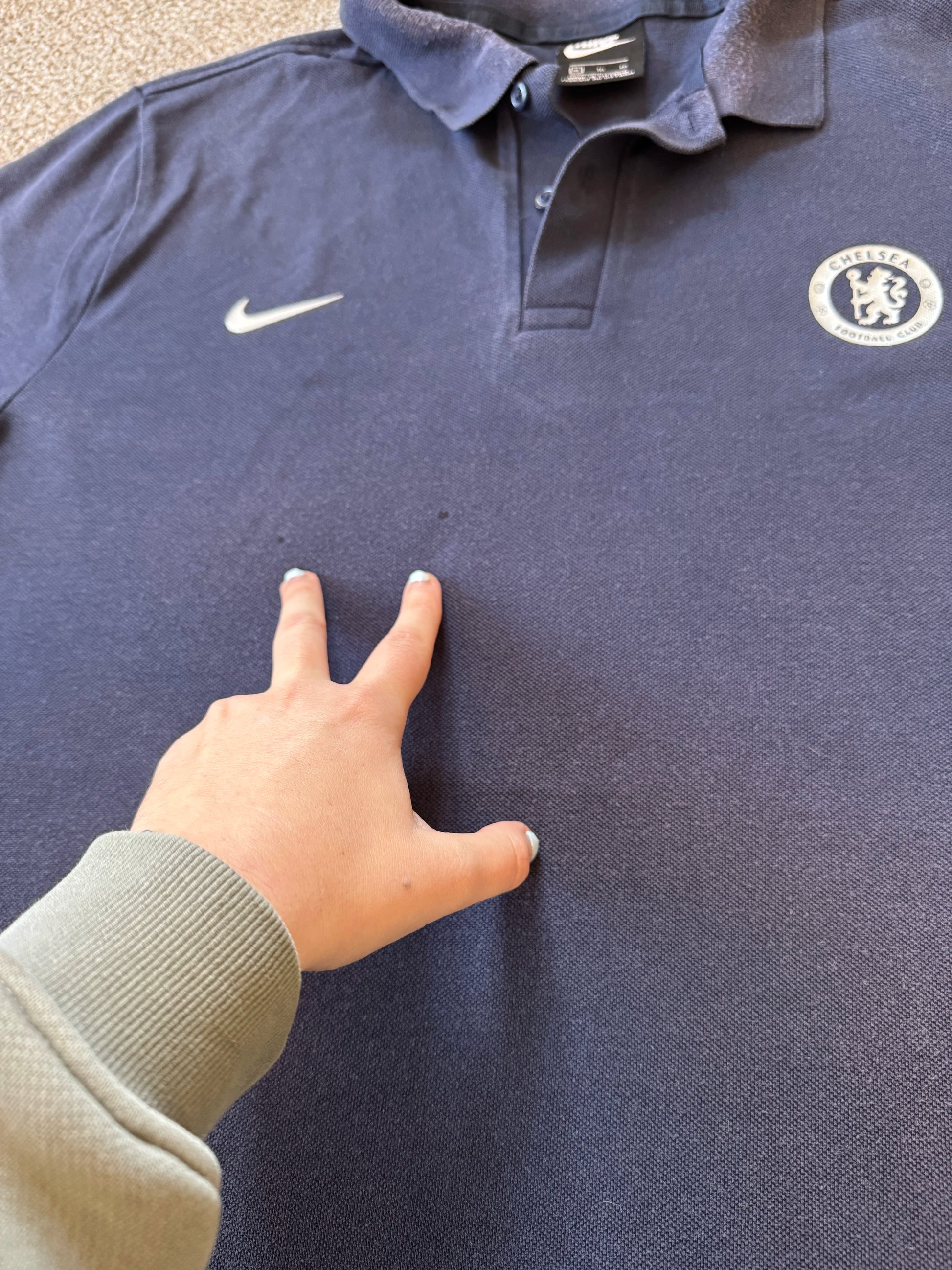 Extra large Nike Navy Chelsea FC Polo Shirt