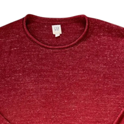 <p>Large Gap Red Thin Jumper</p>