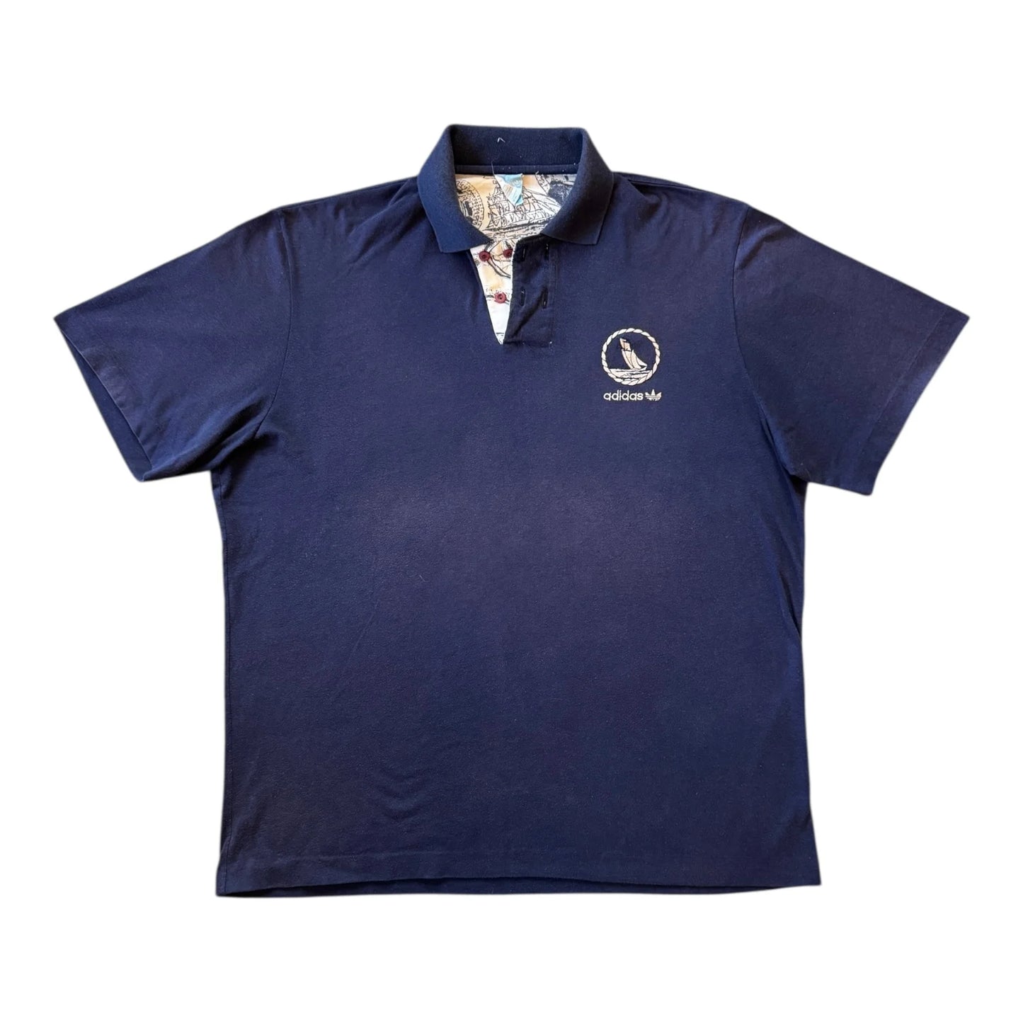 Extra large Adidas Navy Sailing Boat Polo Shirt