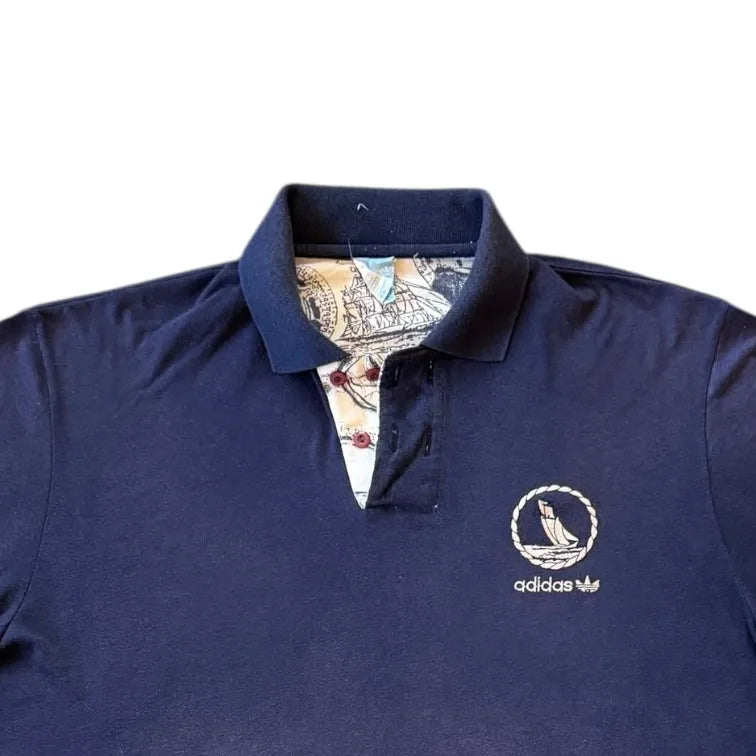 Extra large Adidas Navy Sailing Boat Polo Shirt