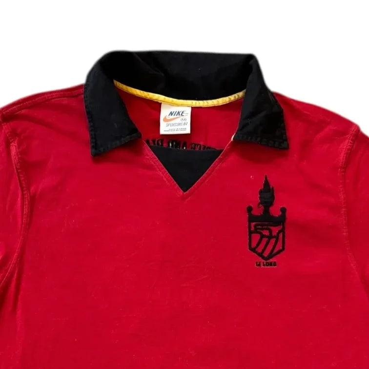Medium Nike Red Li Long Dragon Polo Shirt