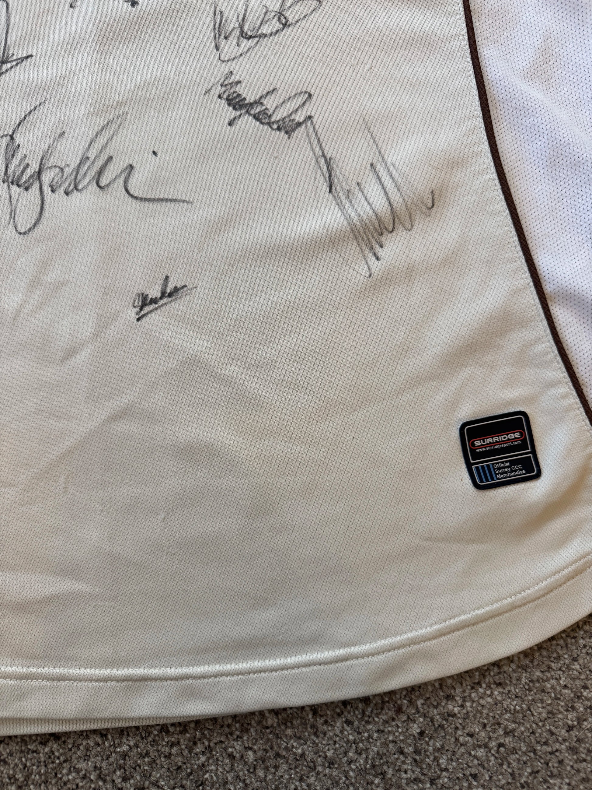 Surrey Cricket Signed Shirt