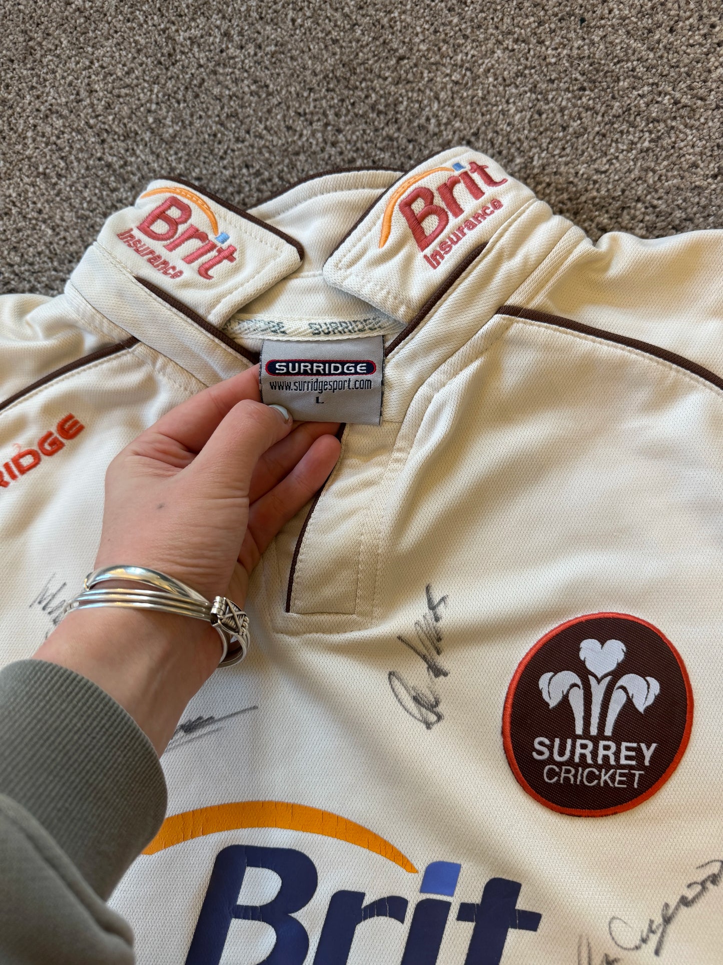Surrey Cricket Signed Shirt