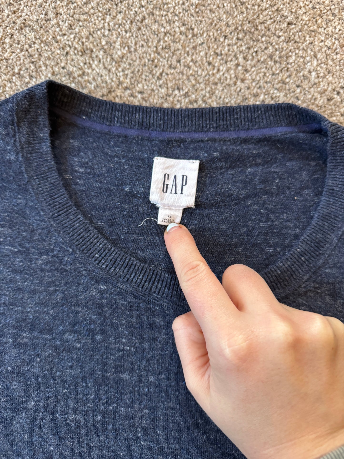 Extra large Gap Blue Thin Jumper