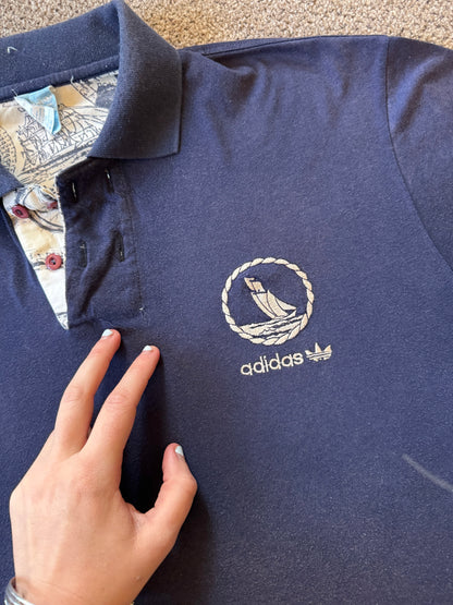 Extra large Adidas Navy Sailing Boat Polo Shirt