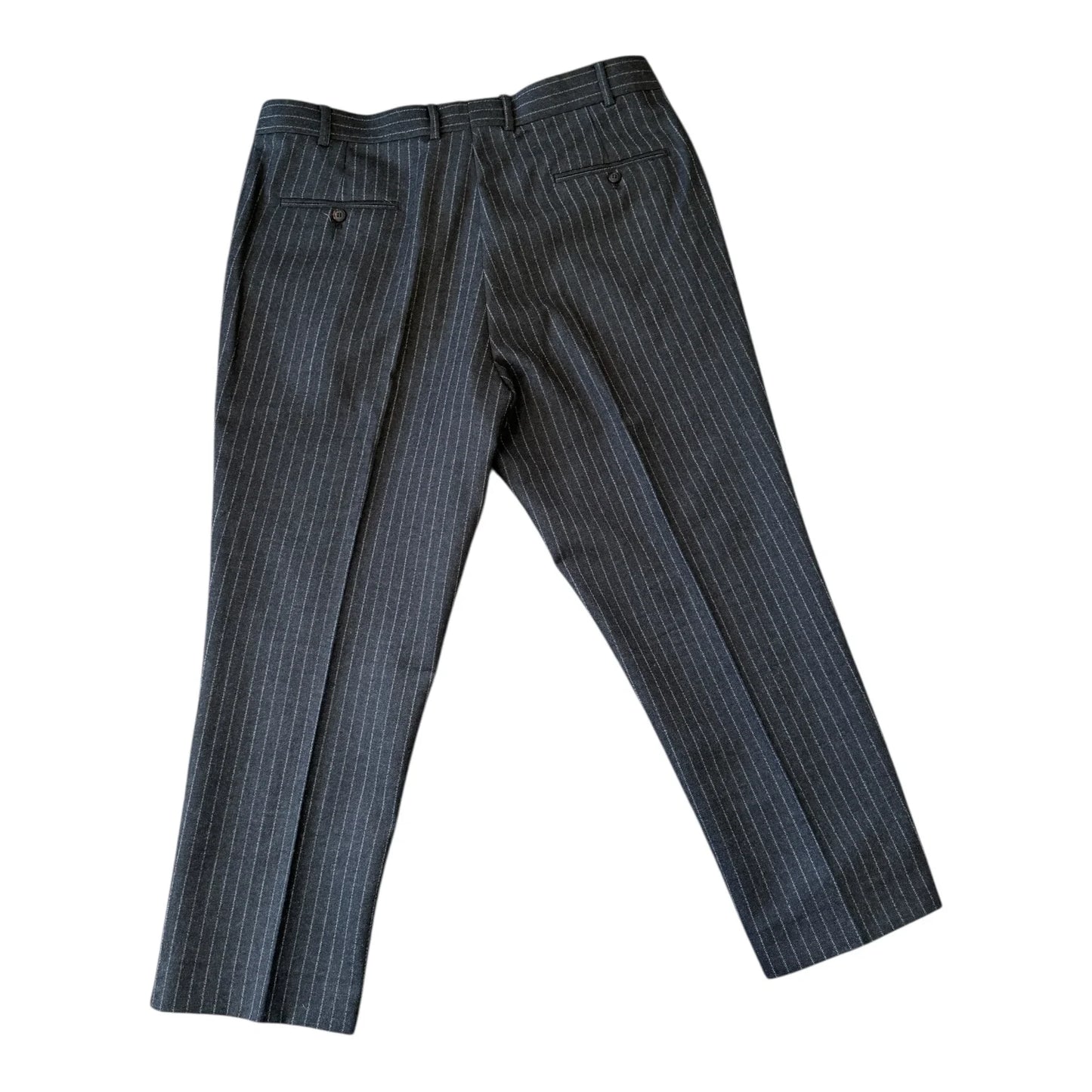 48" Chest/ 40" Trouser Alfred Brown Grey Striped Suit