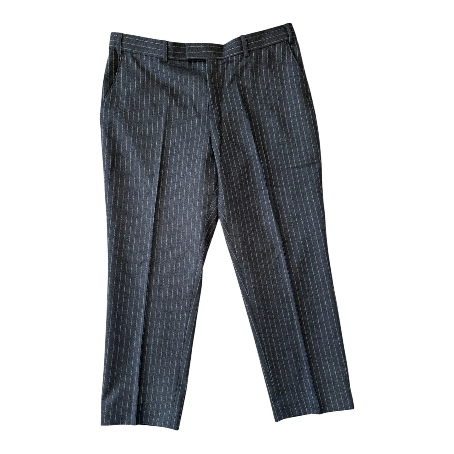 48" Chest/ 40" Trouser Alfred Brown Grey Striped Suit