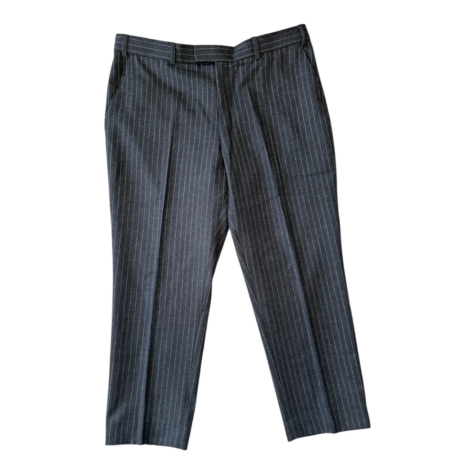 48" Chest/ 40" Trouser Alfred Brown Grey Striped Suit