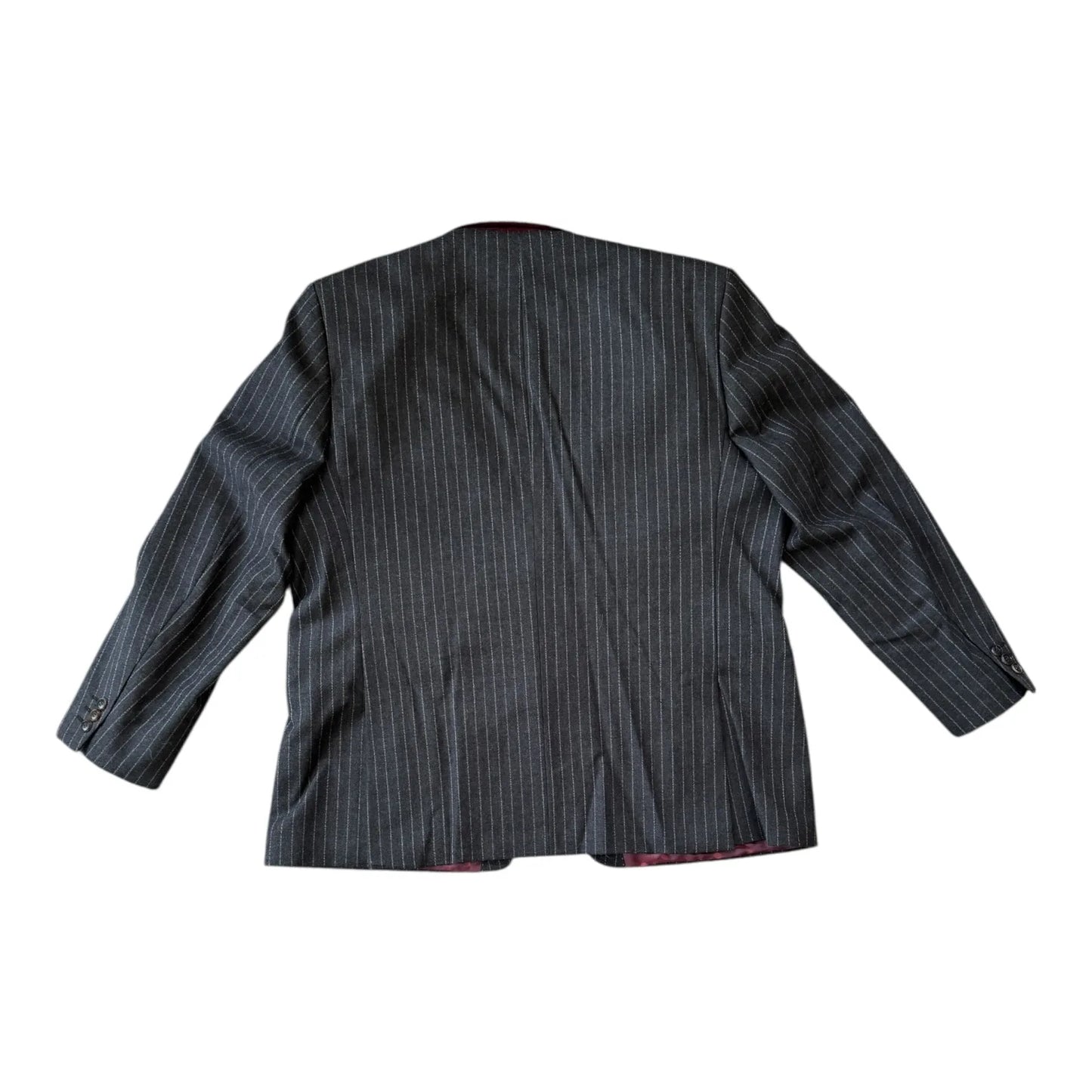 48" Chest/ 40" Trouser Alfred Brown Grey Striped Suit