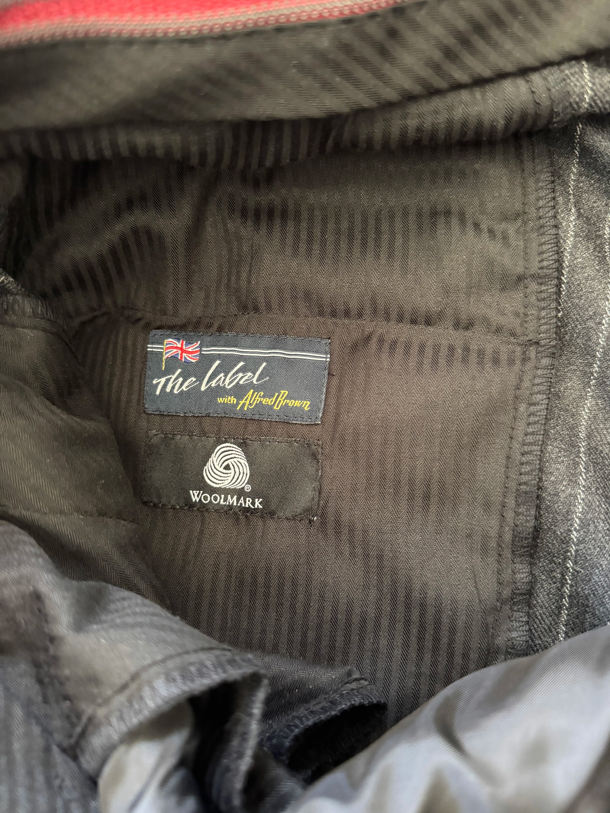 48" Chest/ 40" Trouser Alfred Brown Grey Striped Suit