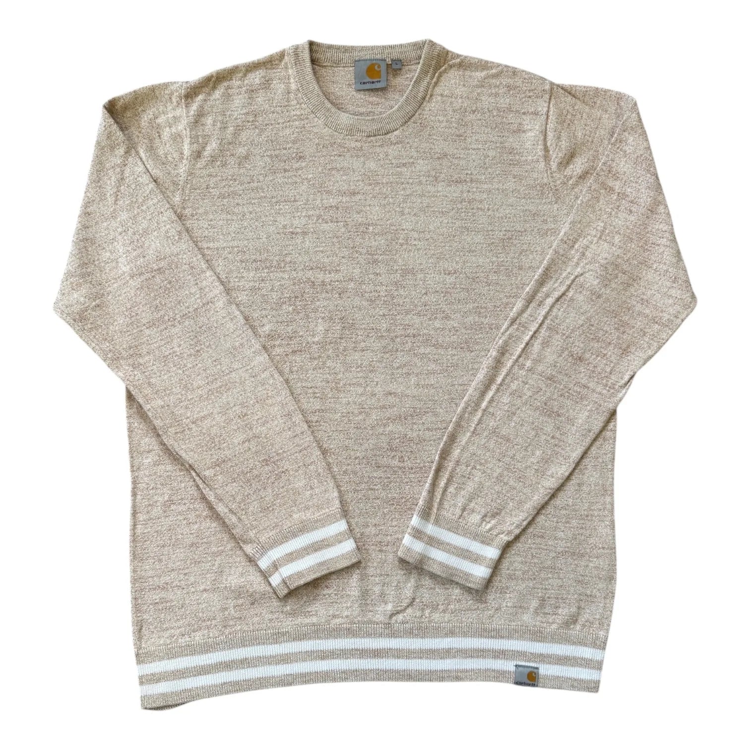 Large Carhartt Oatmeal Beige Sweatshirt