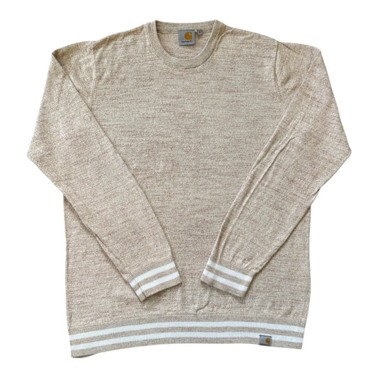 Large Carhartt Oatmeal Beige Sweatshirt