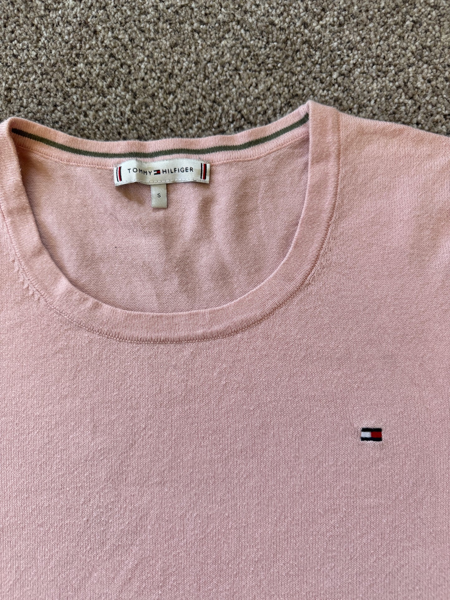 Woman's Small Tommy Hilfiger Pink Thin Jumper