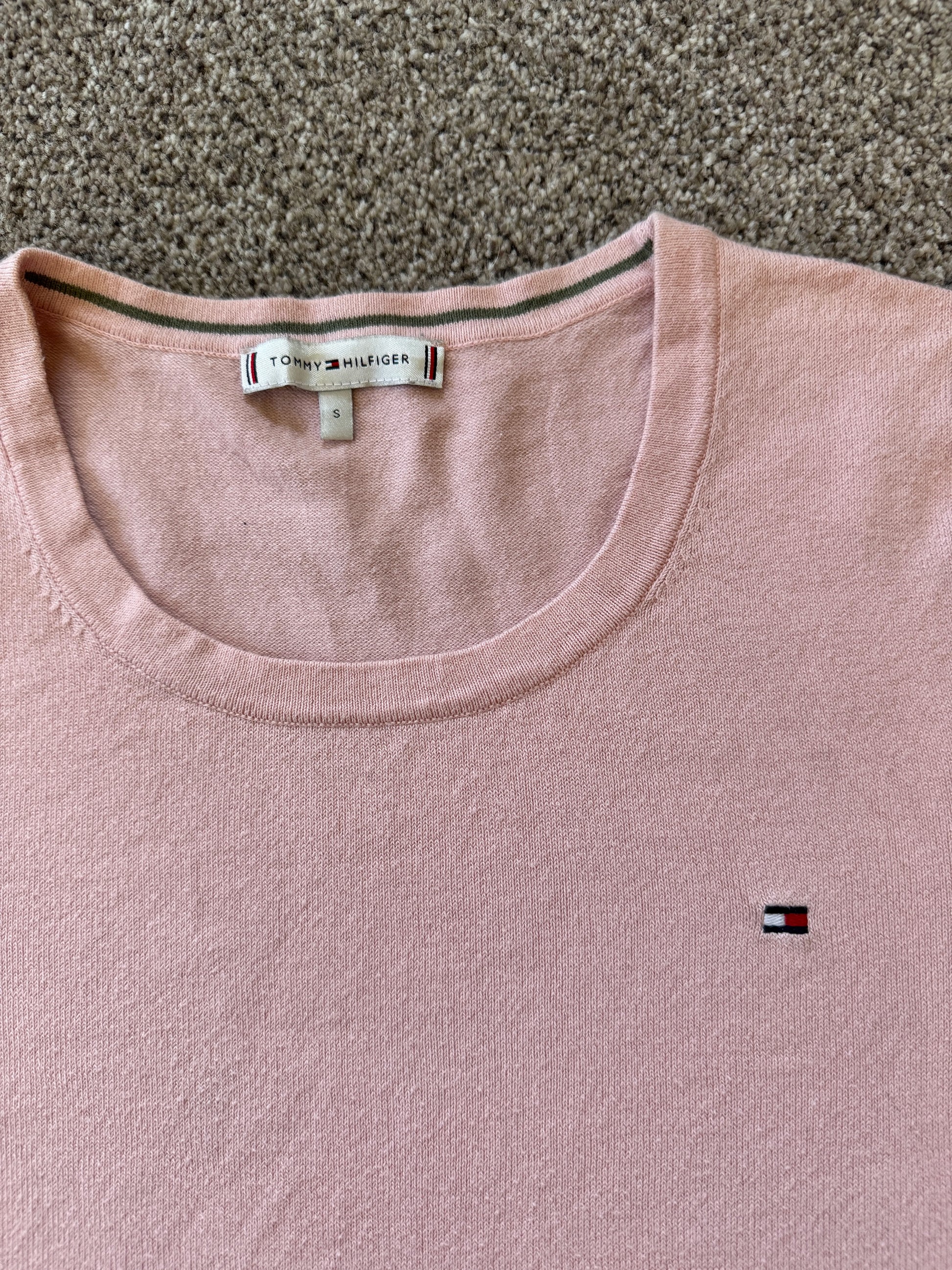 Woman's Small Tommy Hilfiger Pink Thin Jumper
