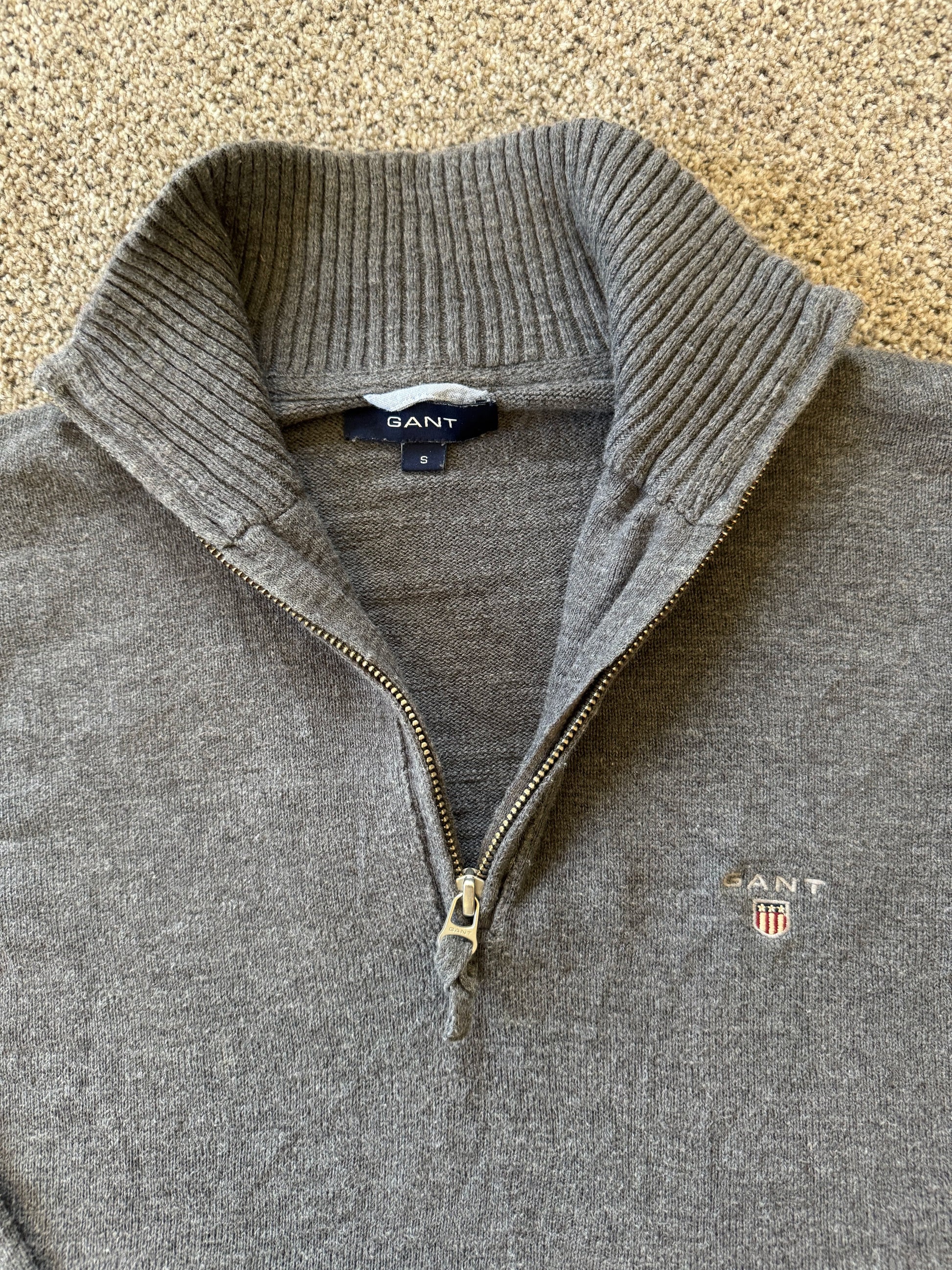 Small Gant Grey 1/4 Zip