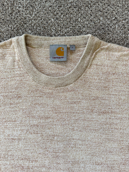 Large Carhartt Oatmeal Beige Sweatshirt