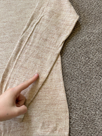 Large Carhartt Oatmeal Beige Sweatshirt