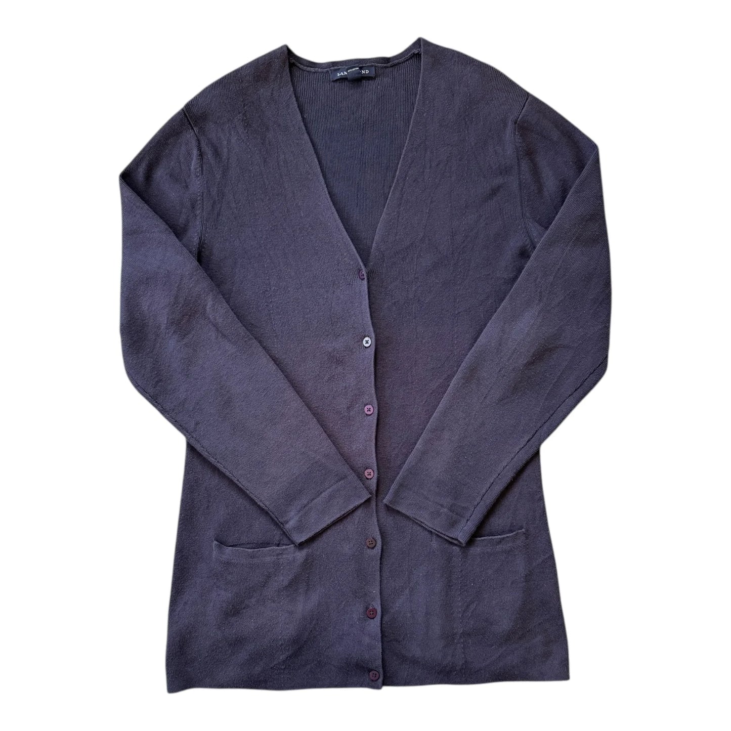 Woman's Small Lands' End Navy Cardigan