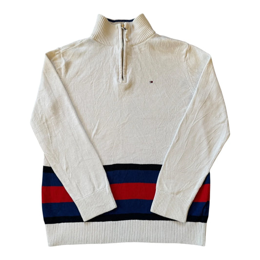 Aged 16-18 Tommy Hilfiger White 1/4 Zip