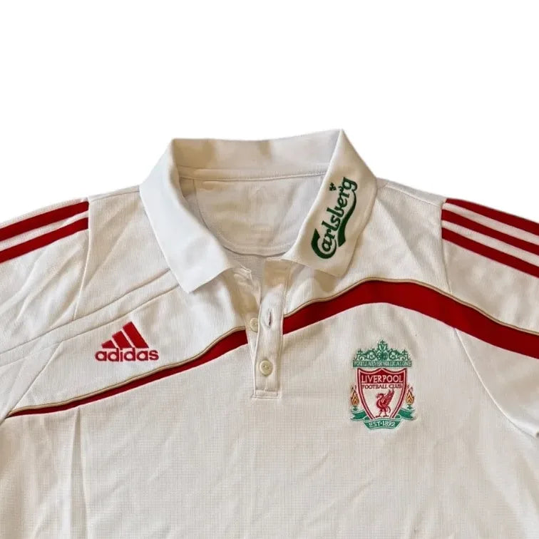 Medium Adidas White 2009 Liverpool Football Shirt