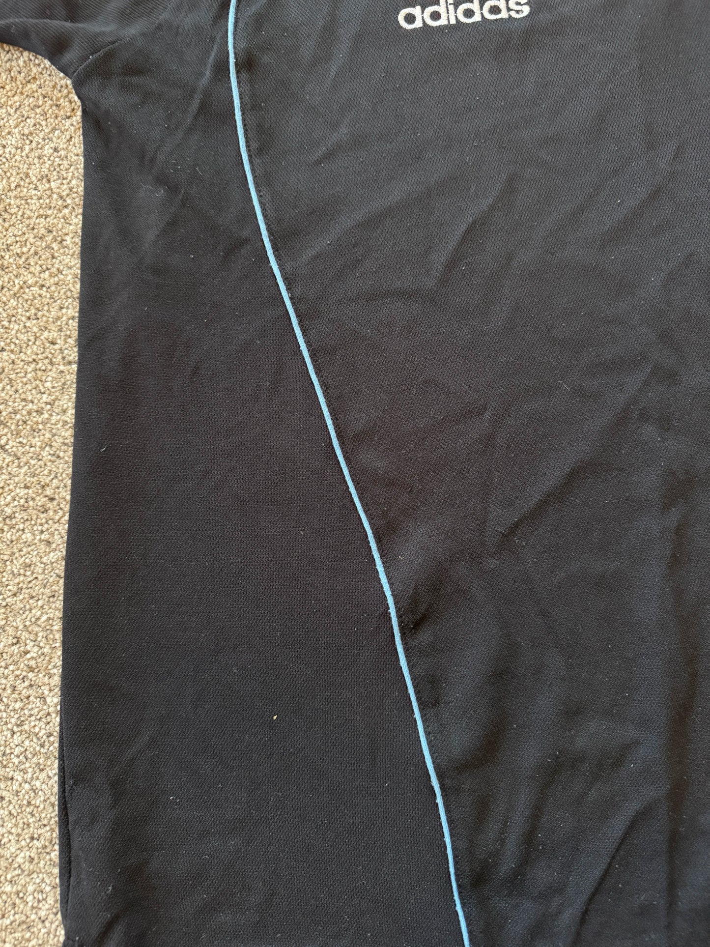 Extra large Adidas New Zealand All Blacks 1/4 Zip Rugby Shirt