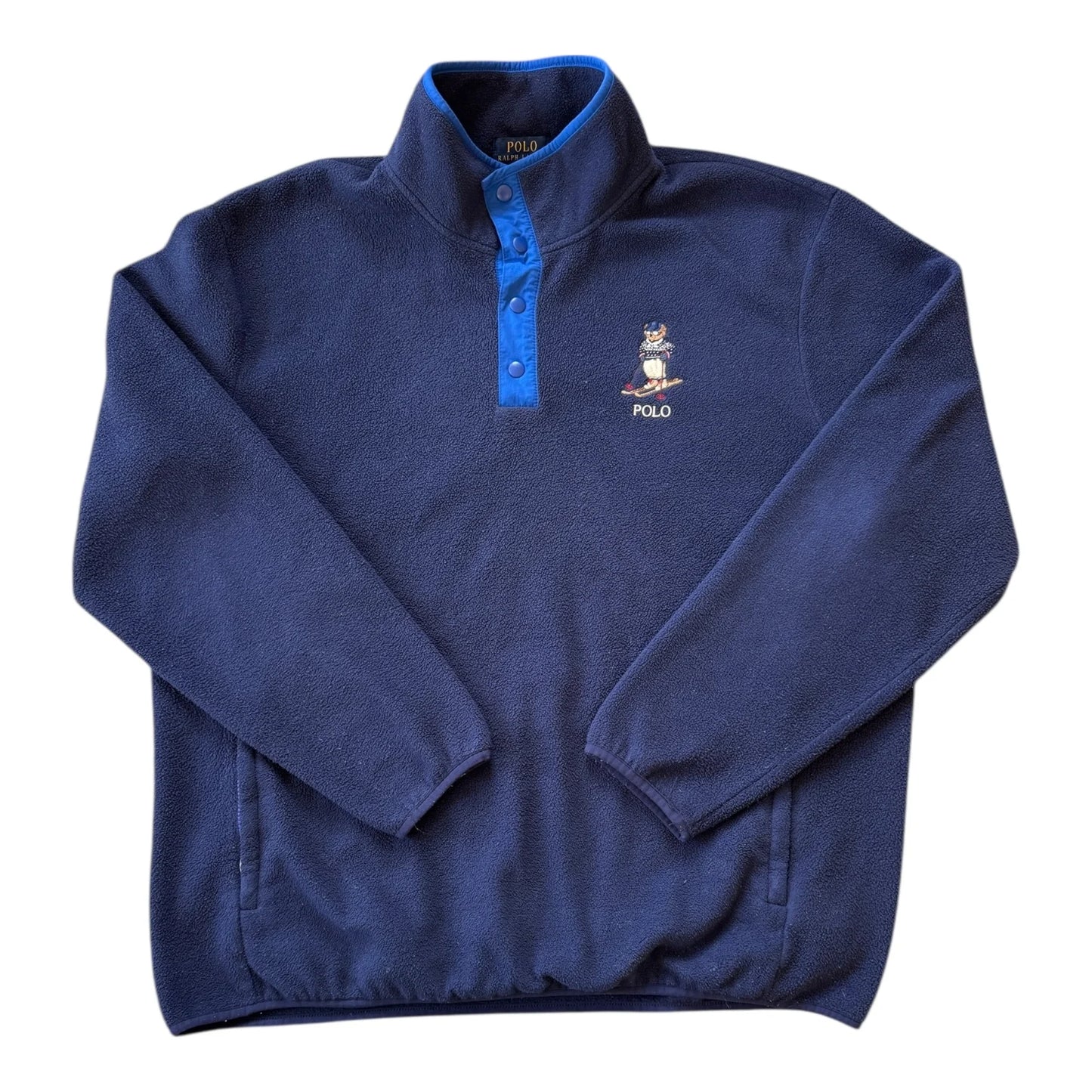 Extra large Ralph Lauren Navy Skiing Polo Bear Fleece