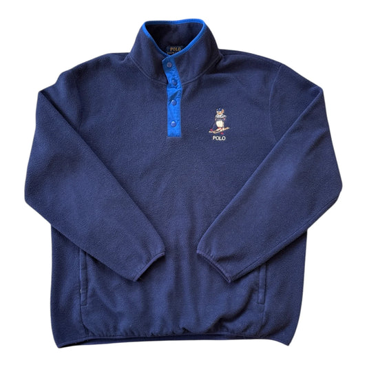 Extra large Ralph Lauren Navy Skiing Polo Bear Fleece