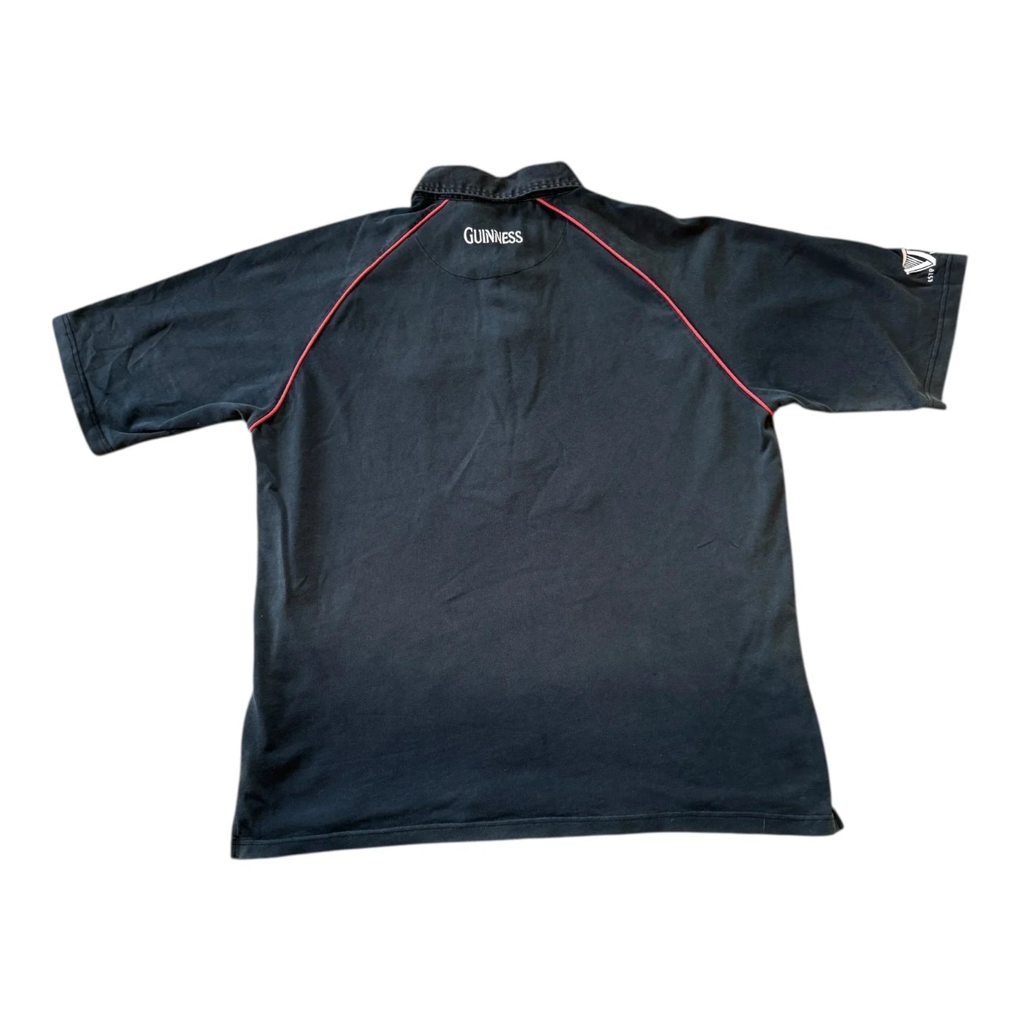 XXL Cotton Traders Black Guinness England Rugby Shirt