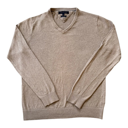 Small Tommy Hilfiger Beige V-Neck Jumper