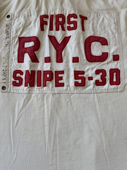 XXL Rare Ralph Lauren White RYC Snipe 5-30 Sailing Club Rugby Shirt