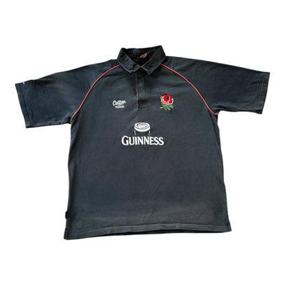 XXL Cotton Traders Black Guinness England Rugby Shirt