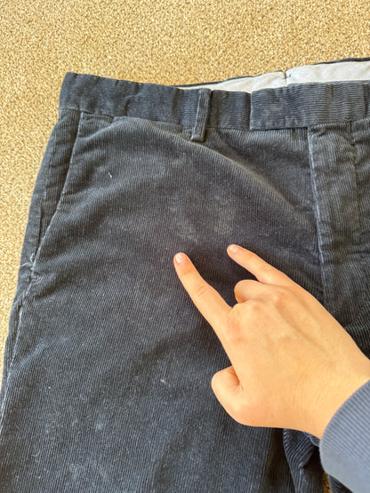 34/34 Ralph Lauren Black Corduroy Trousers
