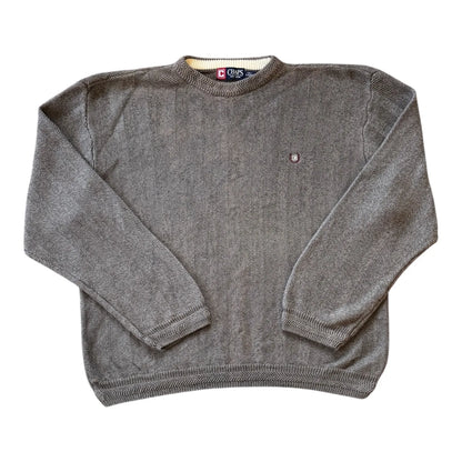 XXL Chaps Brown Knitted Herringbone Jumper