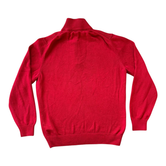 Large Gant Red Knitted 1/4 Zip