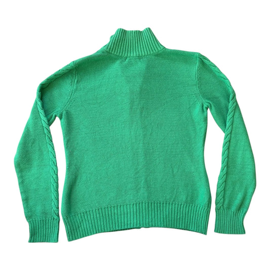Woman's Medium Chaps Green Knitted Full Zip