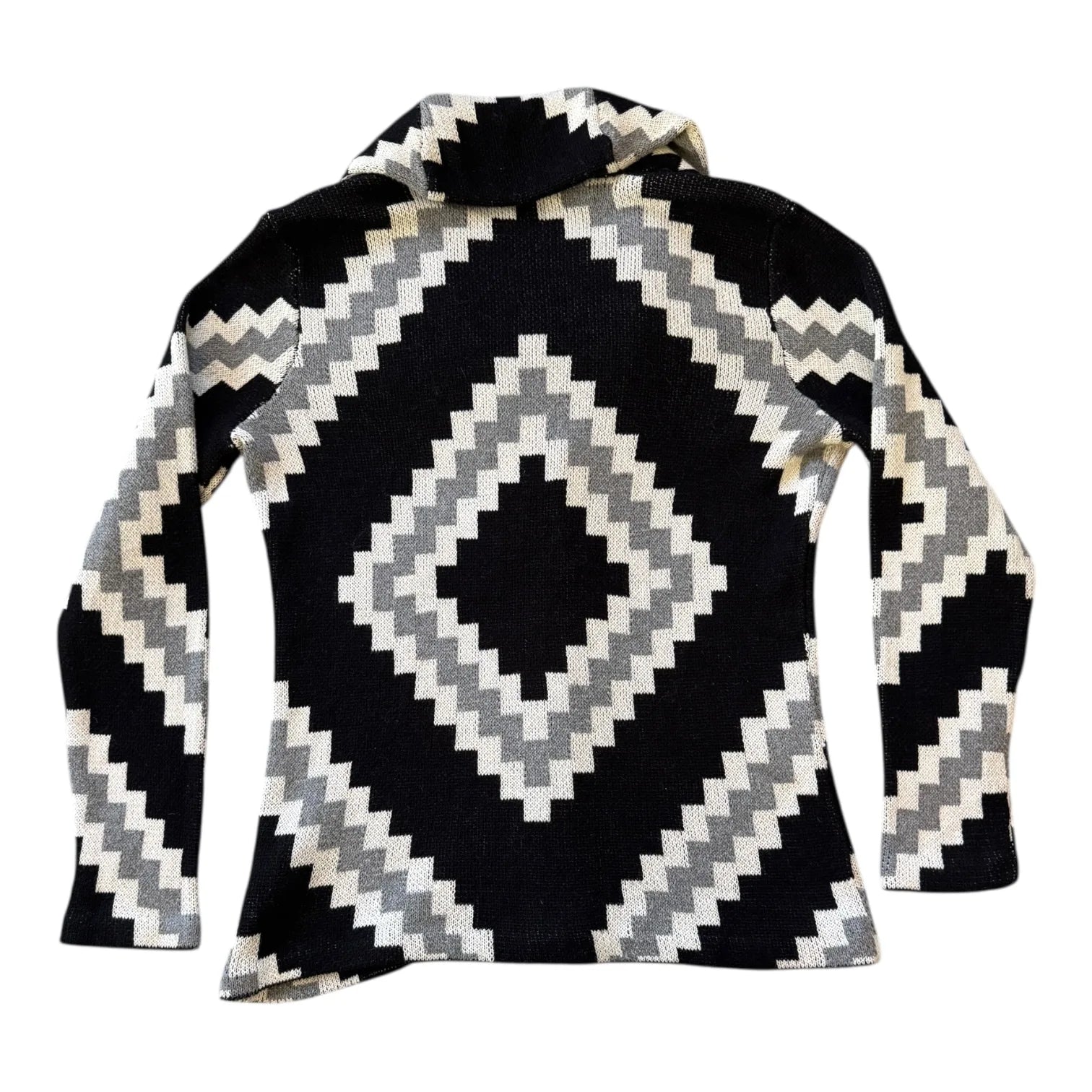 Woman's Small Chaps Black/ White Cardigan