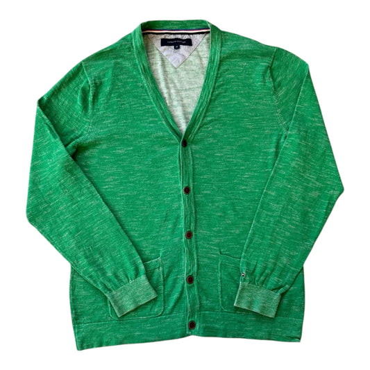 Medium Tommy Hilfiger Speckled Green Cardigan