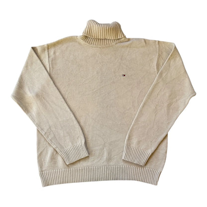 Large Tommy Hilfiger Beige Knitted Turtle Neck