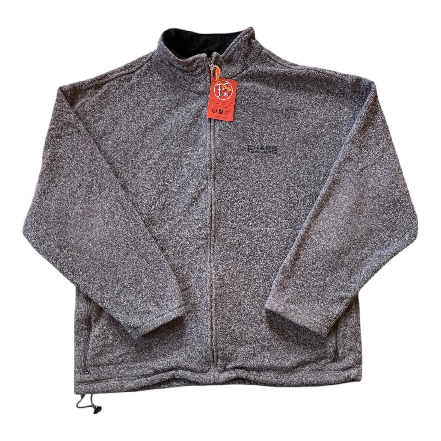 Extra large Chaps Grey Full Zip Fleece