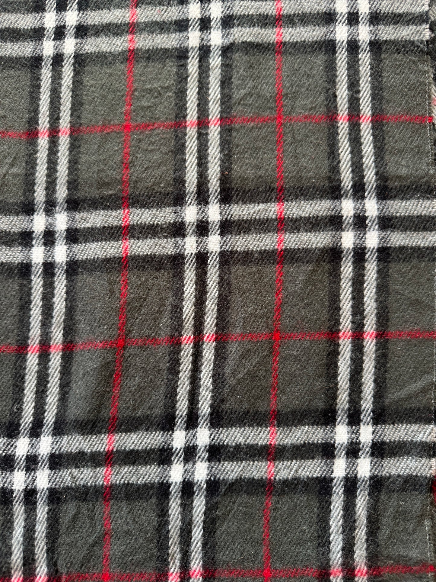 Burberry Grey Lambswool Scarf