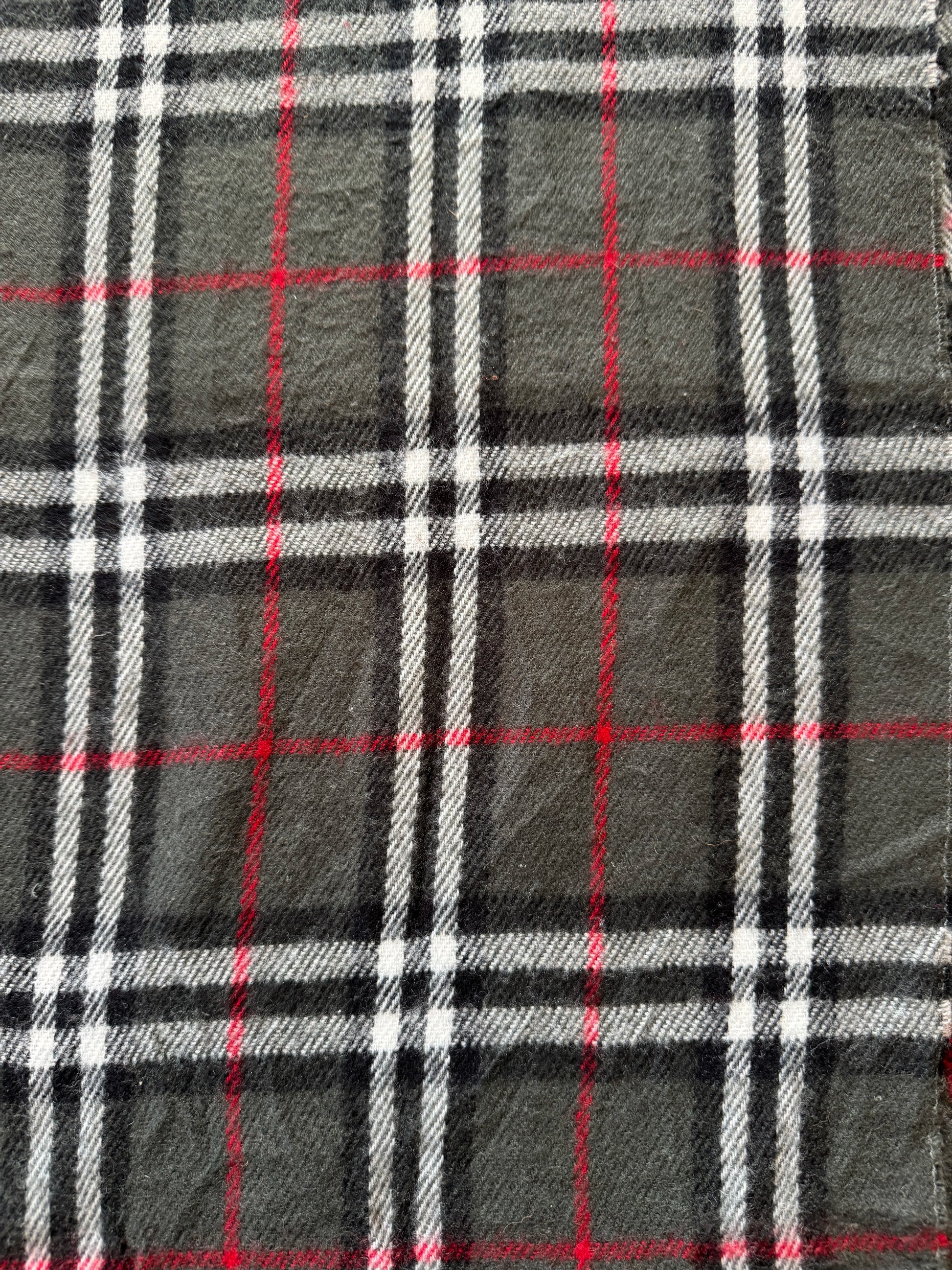 Burberry Grey Lambswool Scarf