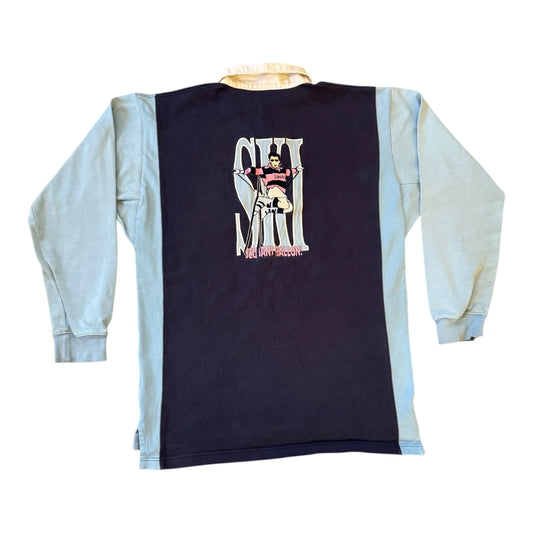 Large Eden Park Navy Ski Rugby Shirt