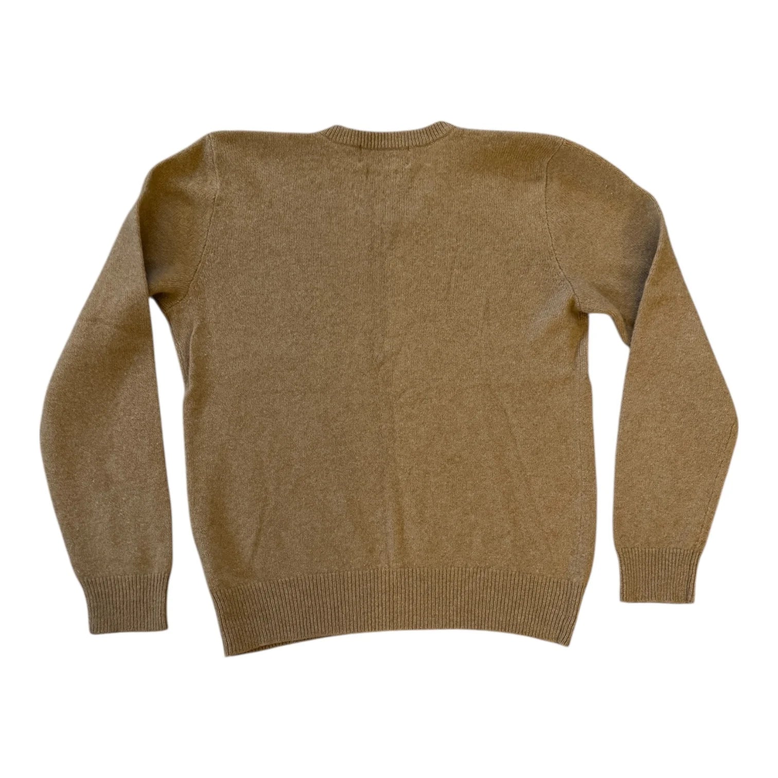 Medium Ralph Lauren Brown Lambswool V-Neck Jumper