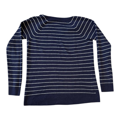 Woman's Medium Tall Gap Navy Thin V-Neck